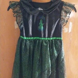 Universal Sparkling Green and Black Kids Costume